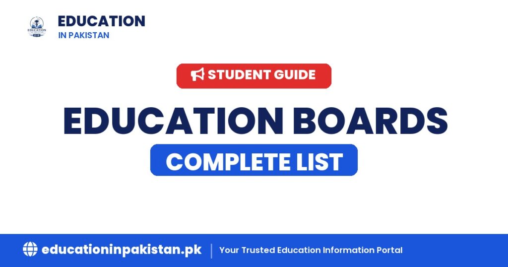 Education Boards Complete List