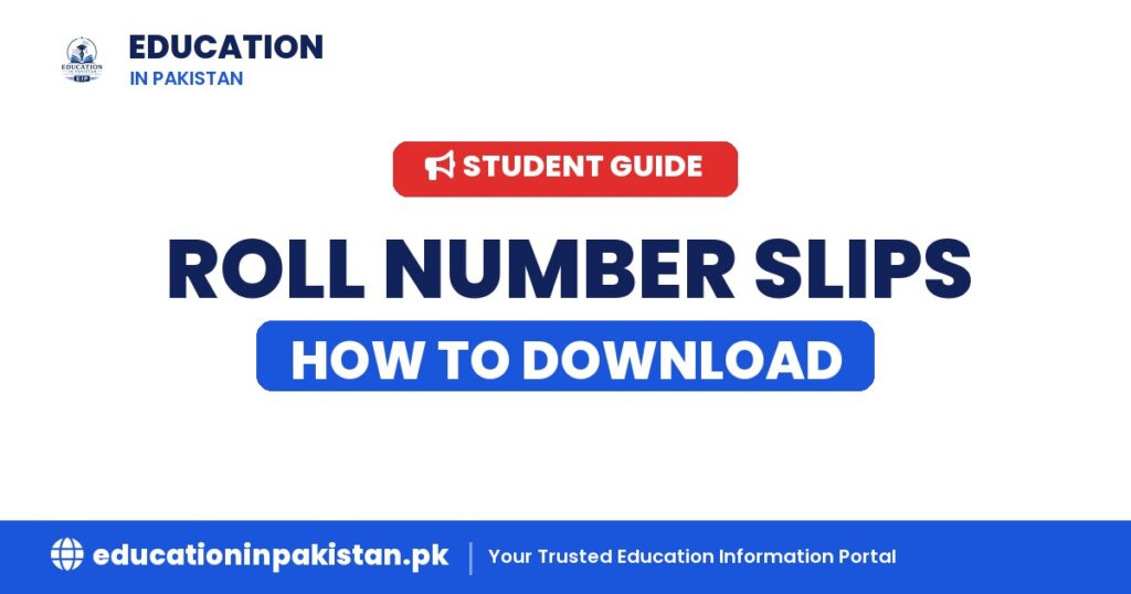 Roll Number Slips How to Download