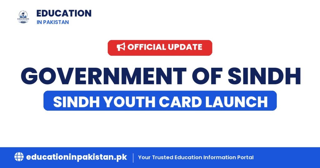 Government of Sindh Sindh Youth Card Launch