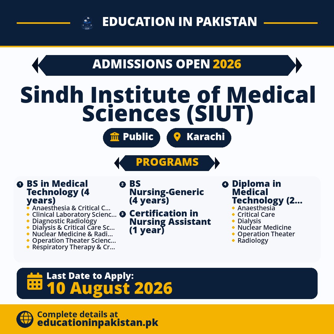 SIMS Karachi Admissions 2026 – Apply Online — share image