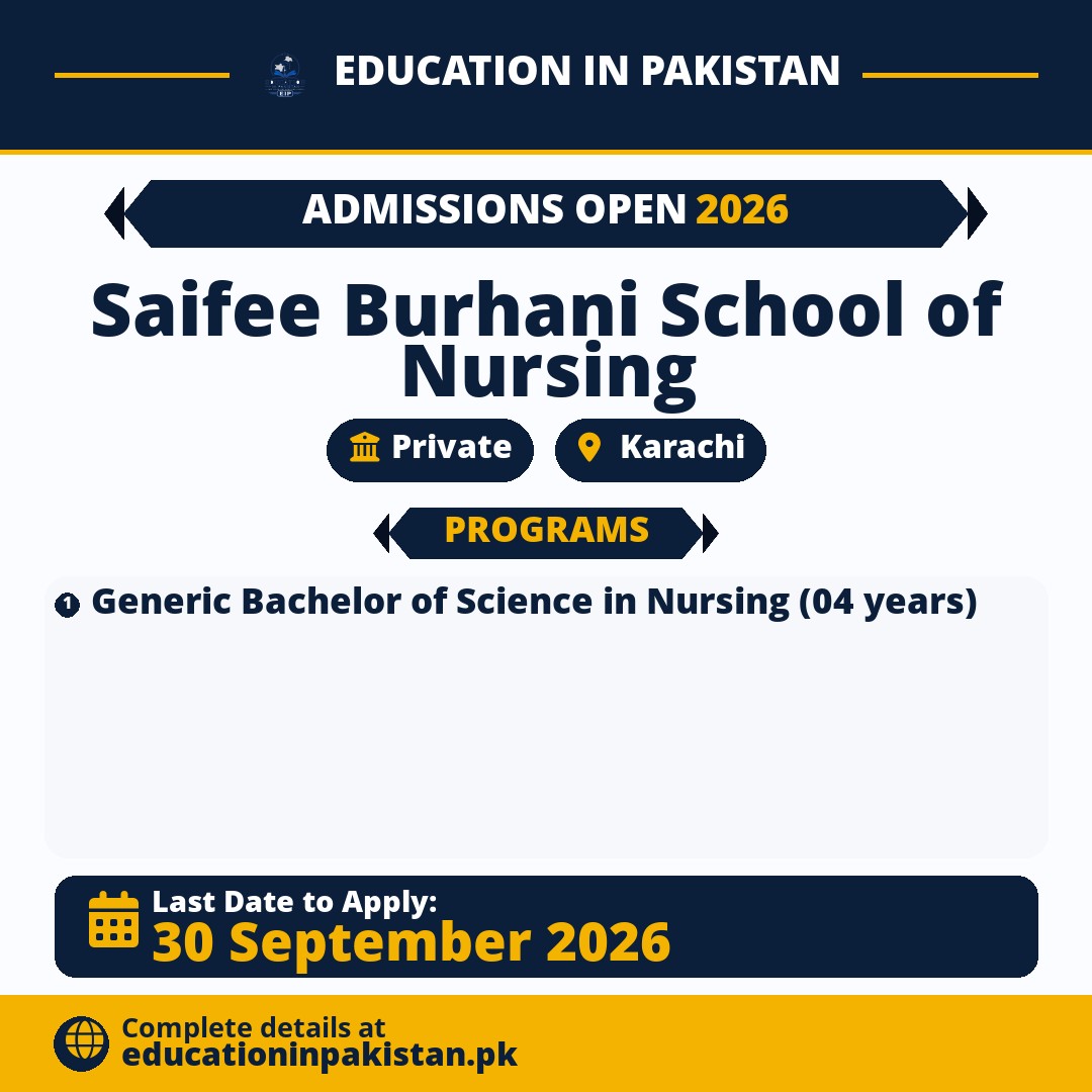 Saifee Burhani School of Nursing Admissions 2026 — share image