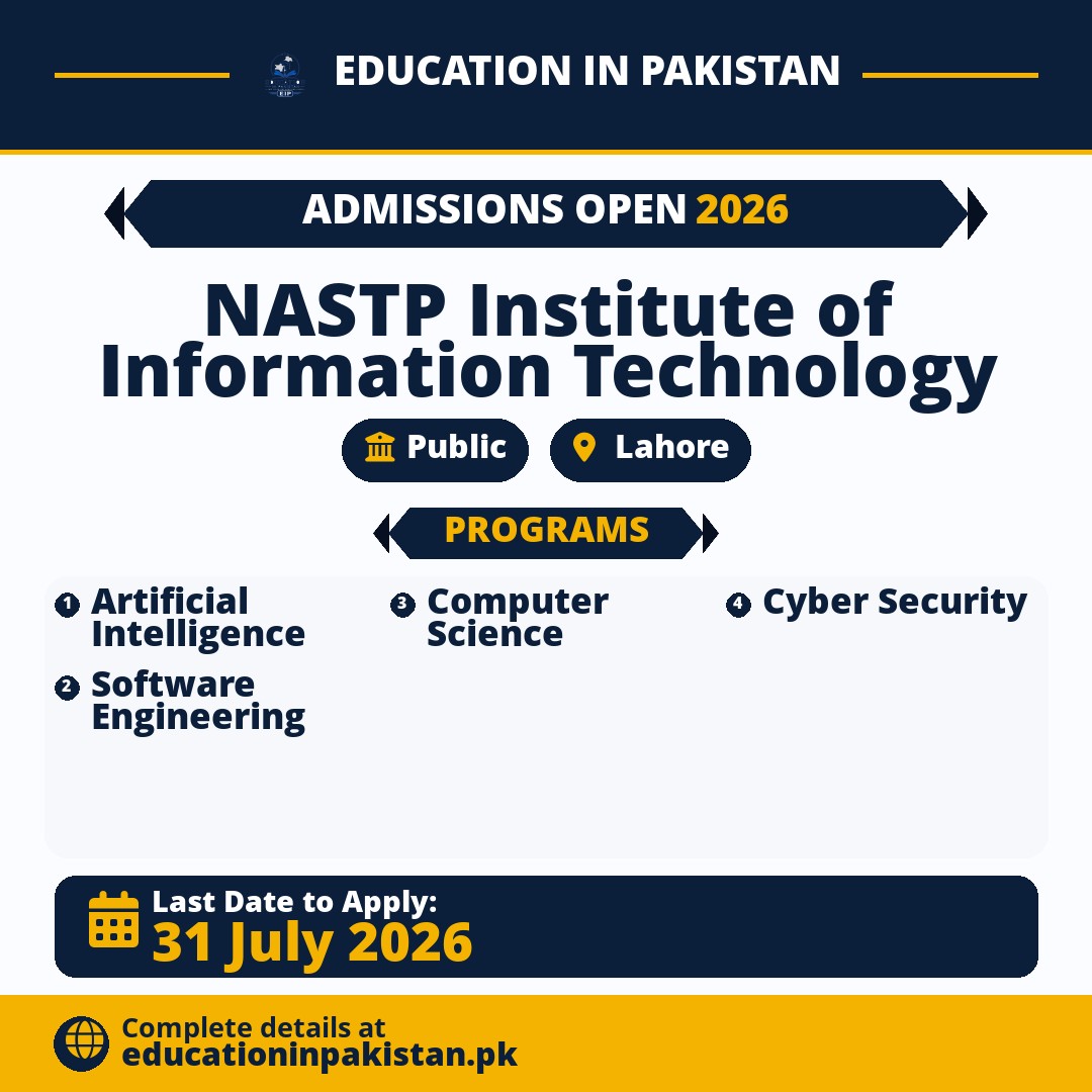 NASTP Institute of Information Technology Admissions 2026 — share image