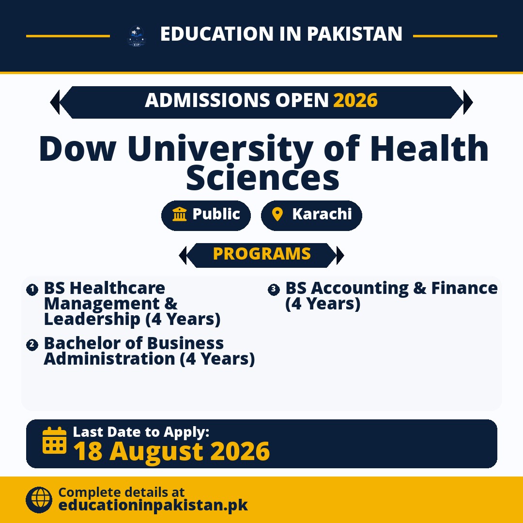 DUHS IBHM Fall 2026 Admissions: Ojha Campus — share image