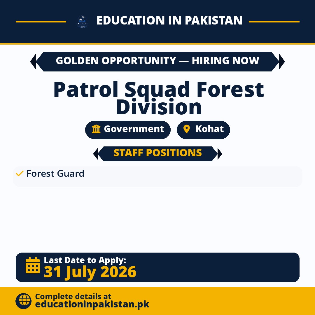 Forest Guard Jobs 2026 Patrol Squad Forest Division — share image